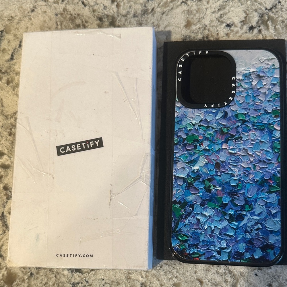 CASETIFY Nantucket blue hydrangeas iPhone 14 PRO MAX case $60